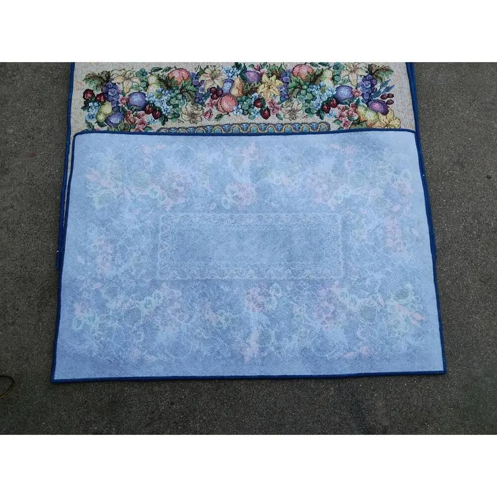 Vintage‎ Floral and Fruits Rectangular Tapestry Placemats Set of 6